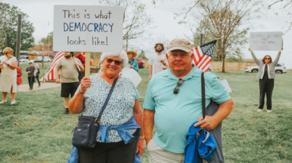 banner for american democracy